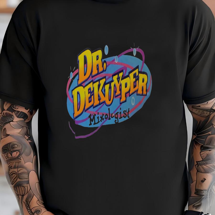 Vintage 90's White Oneita Dr. Dekuyper Mixologist Liquor Alcohol Hoodie Size Xl T-shirt