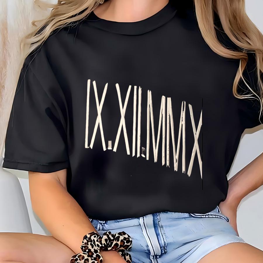 Anniversary Date Couples Sweatshirt, Custom Roman Numerals Crewneck, Gift For Her Gift For Him Couple Sve Initials T-shirt