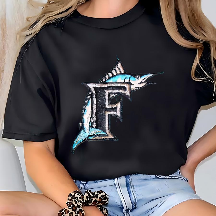 Vintage 90's Florida Marlins Mlb Baseball New Era Cap Size 7 1/2 T-shirt