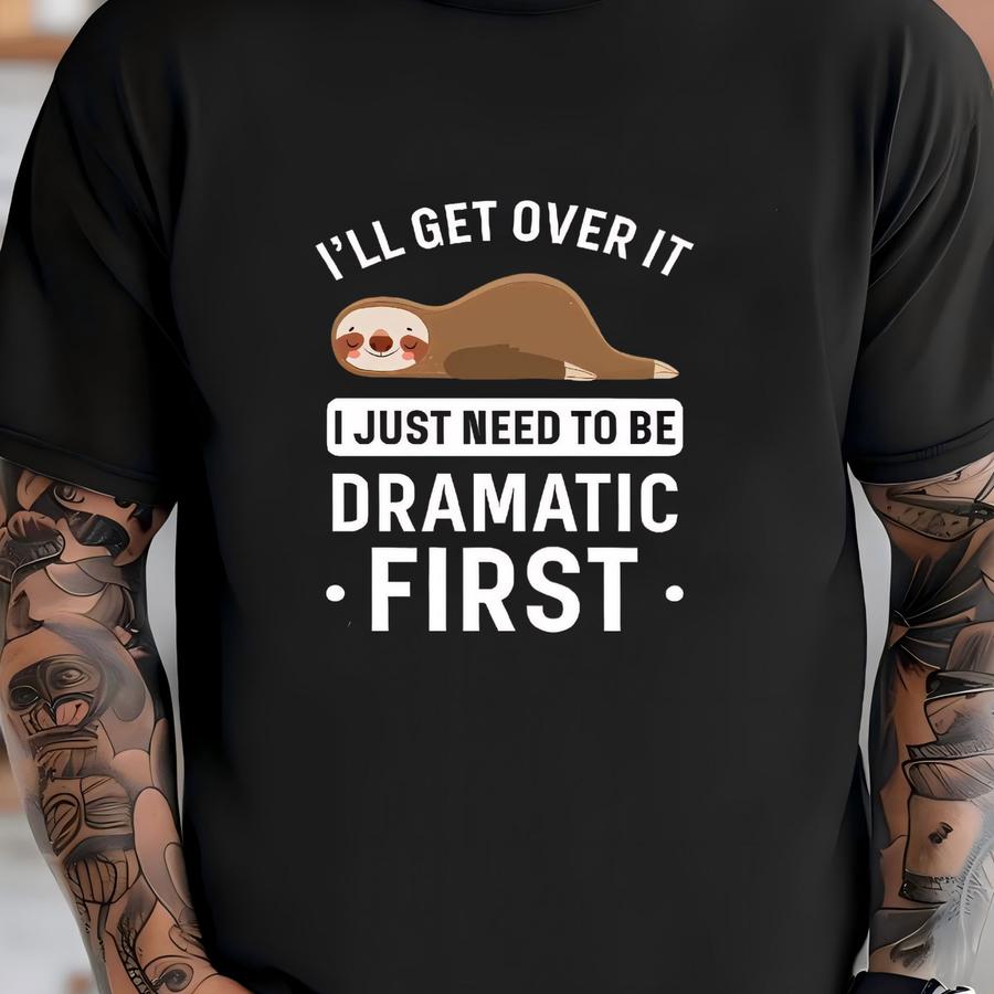 Dramatic Sloth Shirt, Funny Sloth Tee, Kids Hoodie, Hoodie, Sweatshirt, Long Sve, Toddler Tee, Baby Bodysuit T-shirt