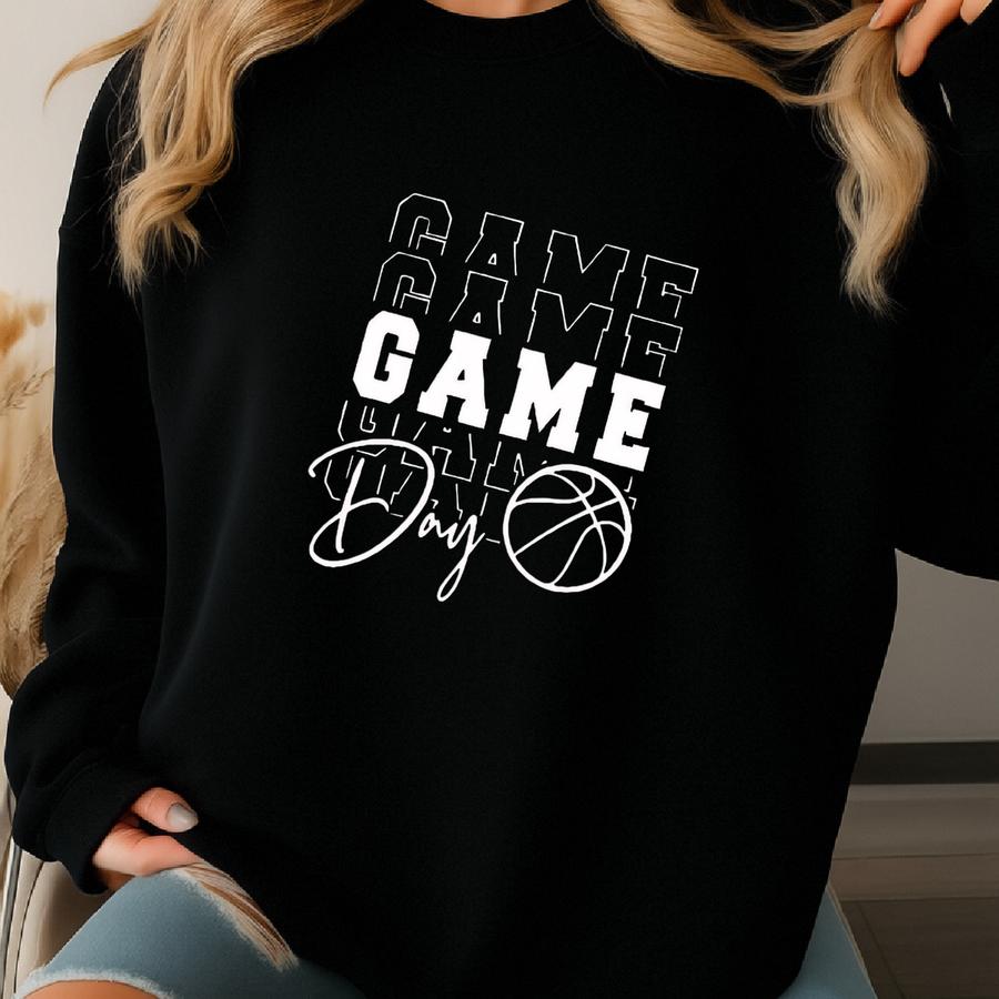 Basketball Game Day Shirt, It's The Game Day Shirt, Basketball Shirt, Basketball Cheer Shirt, Basketball Mascot Tee Sweatshirt