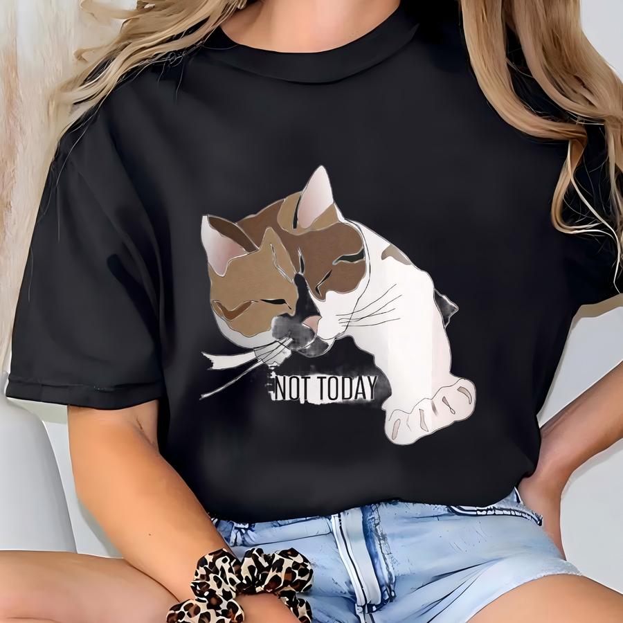 Calico Cat Coffee Mug, Introvert Coffee Cup ,gift For Tired Cat Lover, Not Today, Cat Mom Or Dad Present, T-shirt