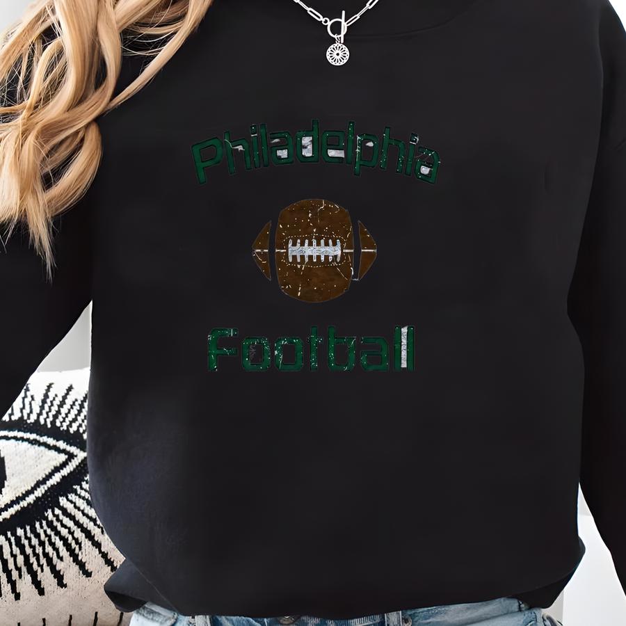 Kids Philly Football Sweatshirt | Toddler Philly Football Fan | Bding Green Nation | Philly Football Crewneck | Pa Philly Shirt Sweatshirt