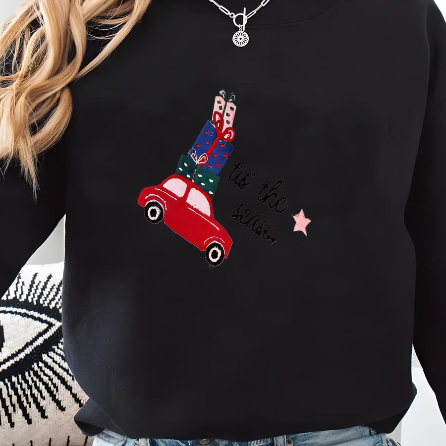 Christmas Crewneck Sweatshirt, Holiday Sweatshirt, Christmas Sweatshirt, Tis The Season Crewneck, Holiday Crewneck Sweatshirt