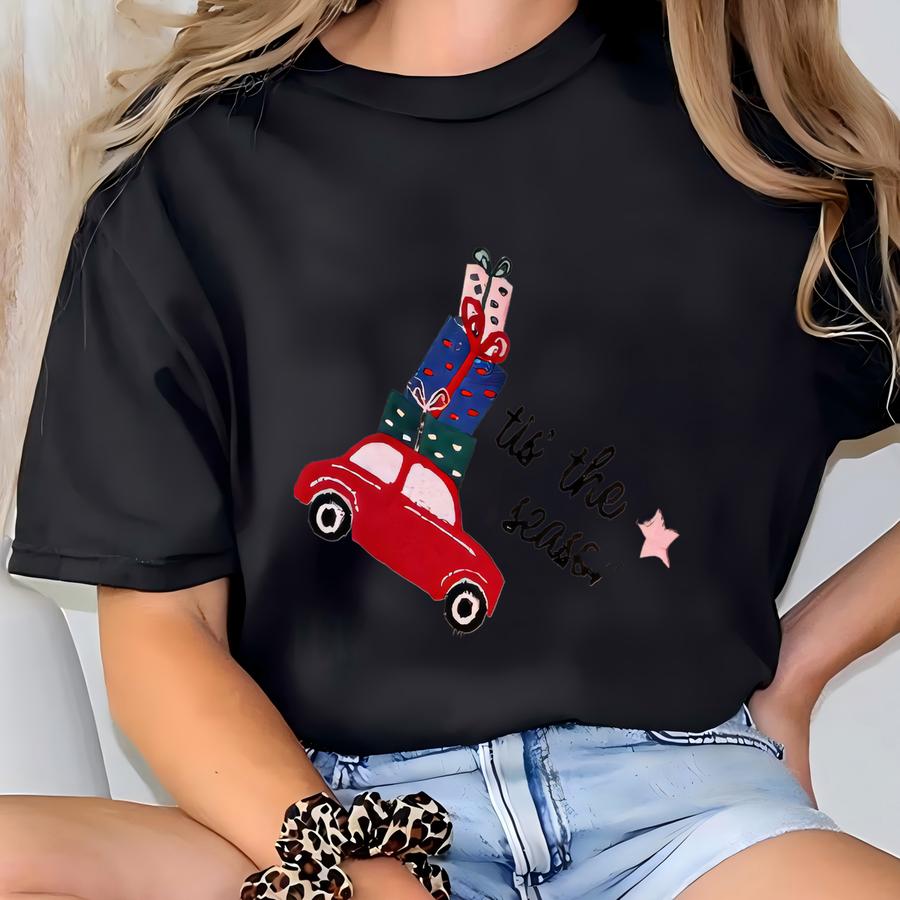 Christmas Crewneck Sweatshirt, Holiday Sweatshirt, Christmas Sweatshirt, Tis The Season Crewneck, Holiday Crewneck T-shirt