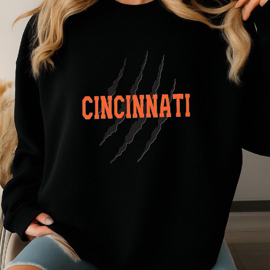Cincinnati Sweatshirt Cincinnati Crewneck Cincinnati Football Shirt Cincinnati Fan Gift Unisex Crewneck Cincinnati Ohio Football Sweatshirt Sweatshirt