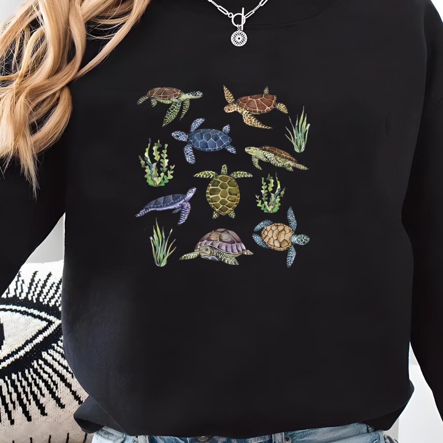 Toddler Sea Turtle Shirt Kids Sea Turtle Gifts Turtle Lover Gift Marine Biology Shirt Ocean Animal Shirt Marine Life Shirt Ocean Animals Tee Sweatshirt