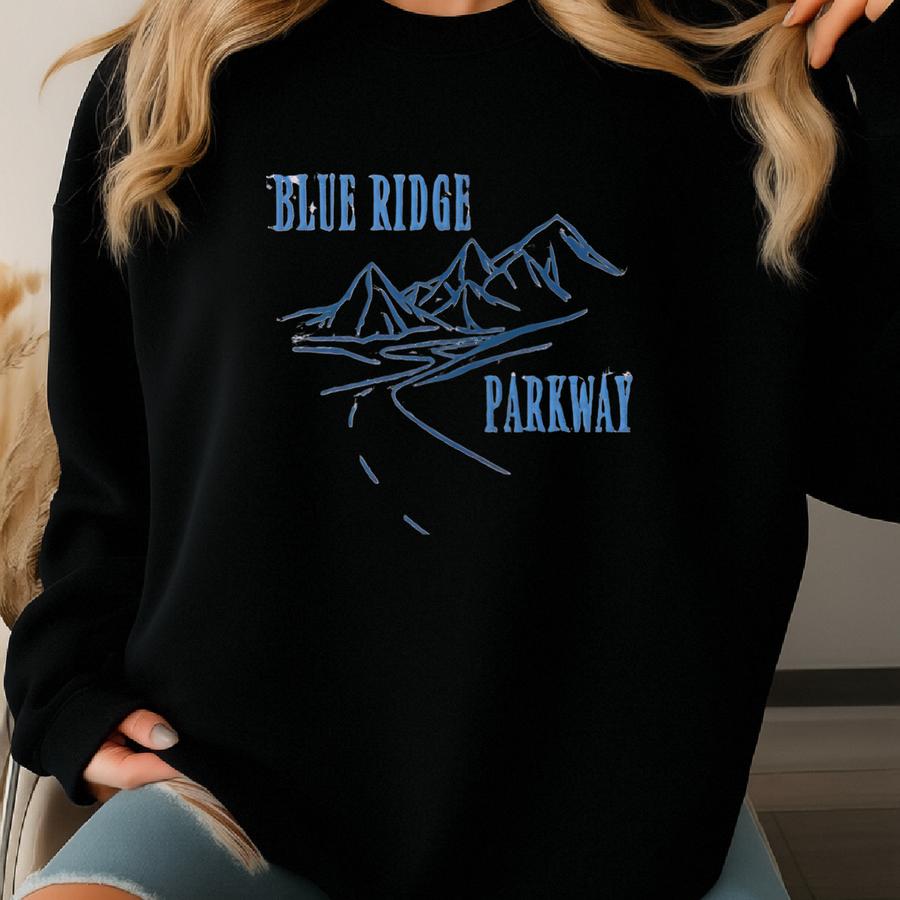 Blue Ridge Parkway Sweatshirt, Custom Sweatshirt, National Park Sweater, North Carolina Sweater, Blue Ridge Mountains Shirt Sweatshirt