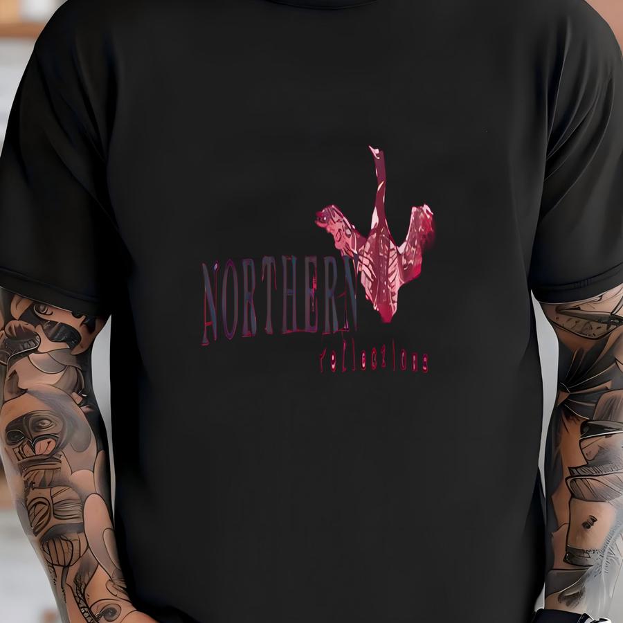 Vintage Art Animal Northen Reflections Spellout Crewneck Sweatshirt Xl Size T-shirt