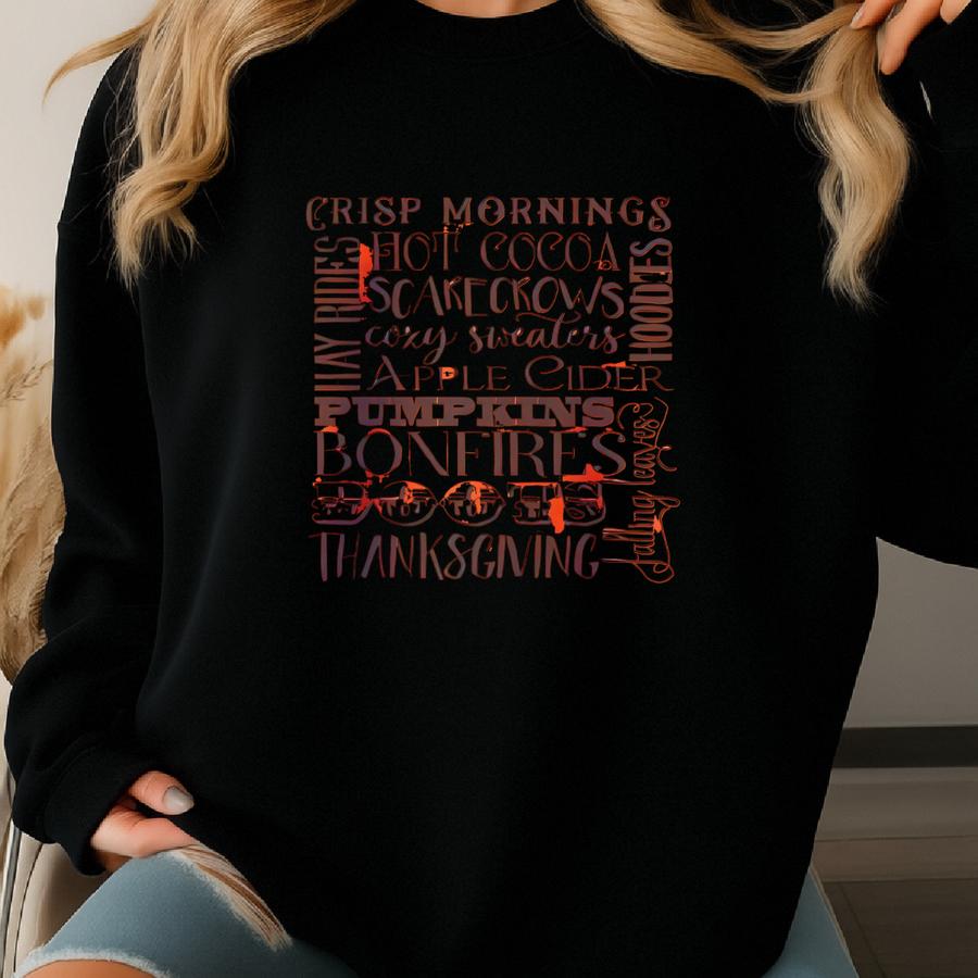 All Things Fall Orange Sweatshirt Sweatshirt