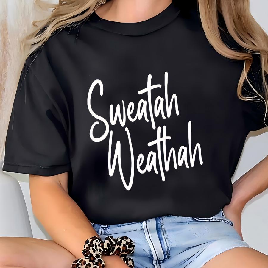 , Fall Tshirt, Fall Vibes, Sweatah Weathah, Thanksgiving Shirt, Thankful Tshirt, Feelin' The Fall Vibes, Sweater Weather T-shirt