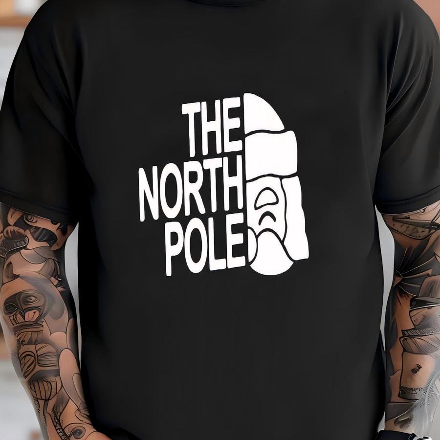 The North Pole Sweatshirt/hoodie/hoodie/long Sve Tee-adult Or Youth-unisex Fit T-shirt
