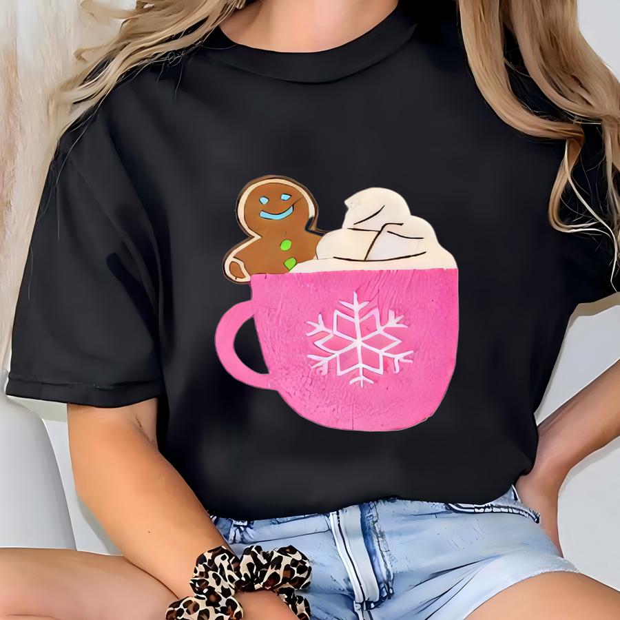 Retro Christmas Gingerbread Crewneck Sweatshirt, Gingerbread Man Sweatshirt, Cute Christmas Crewneck, Holiday Sweatshirt, T-shirt