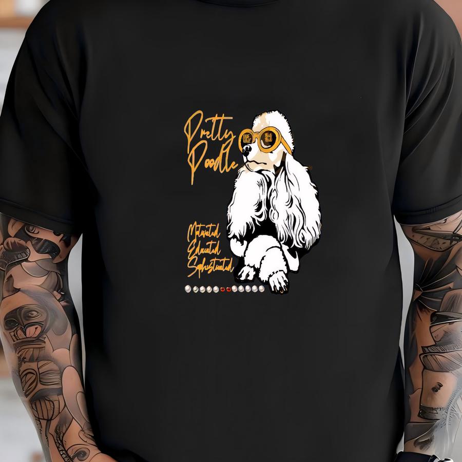 Pretty Poodle / Available In Tee, Crewneck, Hoodie, Tank, Long Sve T-shirt