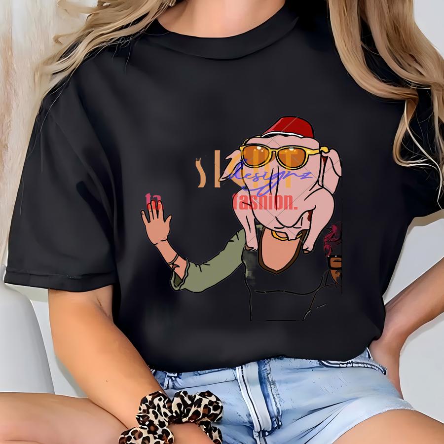 Friends Thanksgiving Turkey Head Digital Art (digital Download) T-shirt