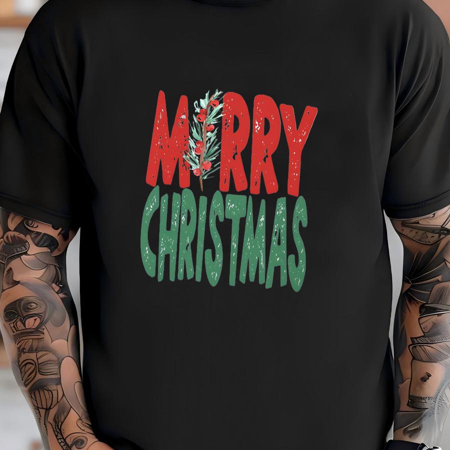 Christmas Tree Shirt Merry Sweatshirt Funny Christmas Sweatshirt Santa Shirts Retro Christmas Crewnecks Hoodies Cute Ugly Christmas Sweater T-shirt