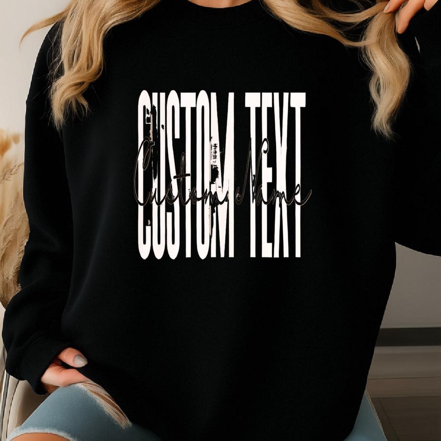 Personalized Shirt, Sweatshirt, Hoodie, Long Sve, Gift, Custom Name, Custom Text, Sand, Personalized Gifts, Gift For Her Sweatshirt
