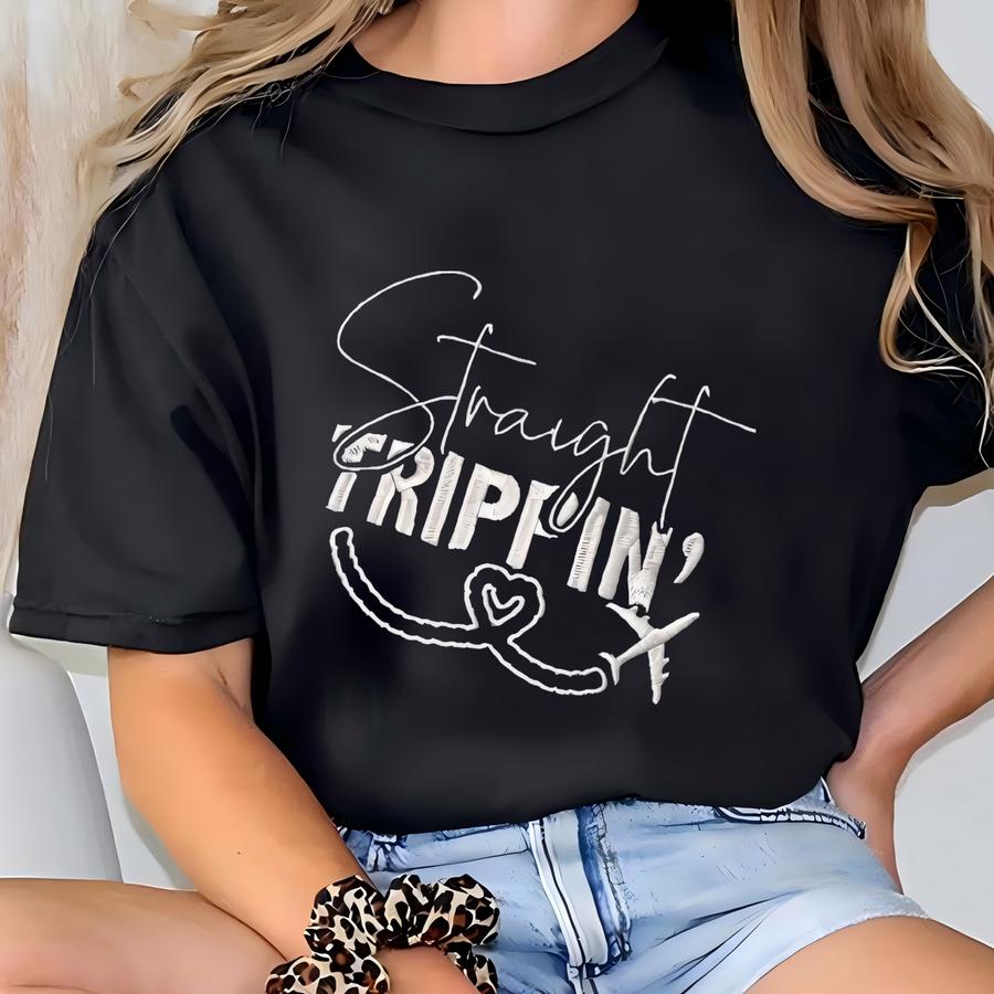 Straight Trippin' Sweatshirt - Travel Crewneck T-shirt