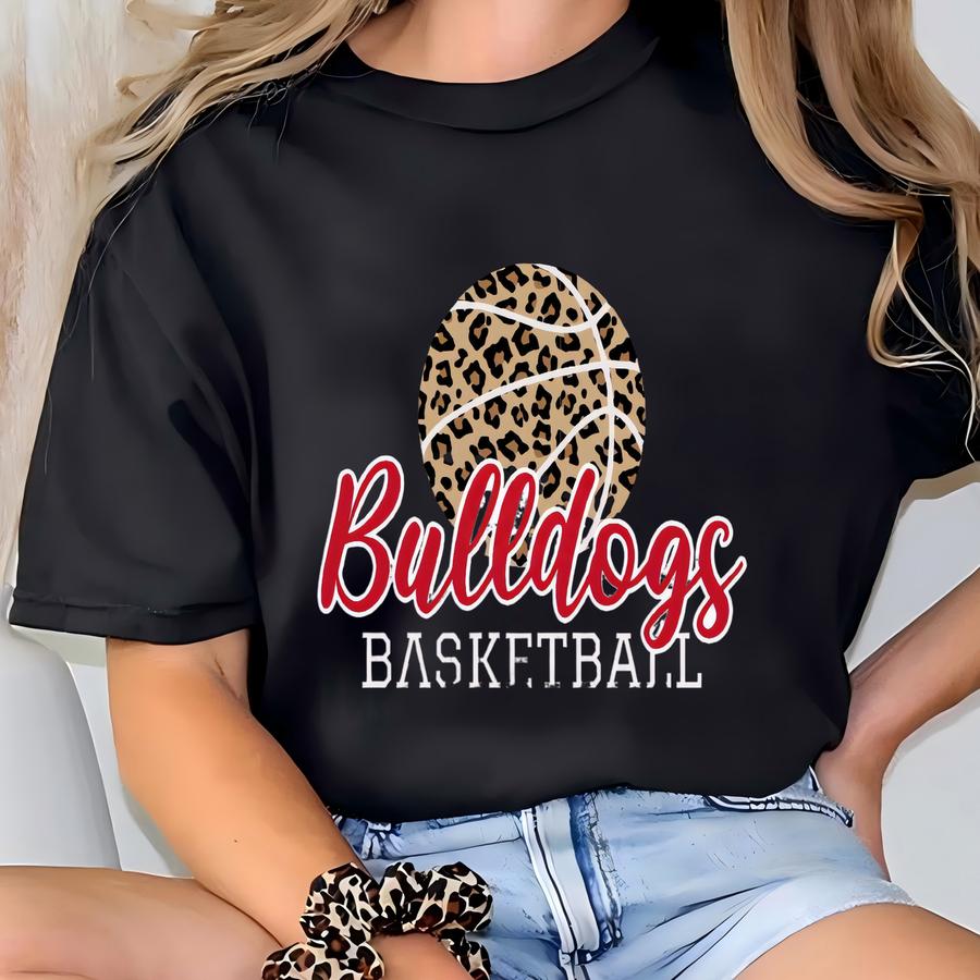 Basketball Mom Shirt, Long Sve Basketball Shirt, Personalized Basketball Shirts, Custom Basketball Tees, Leopard Basketball Tshirt, Team T-shirt