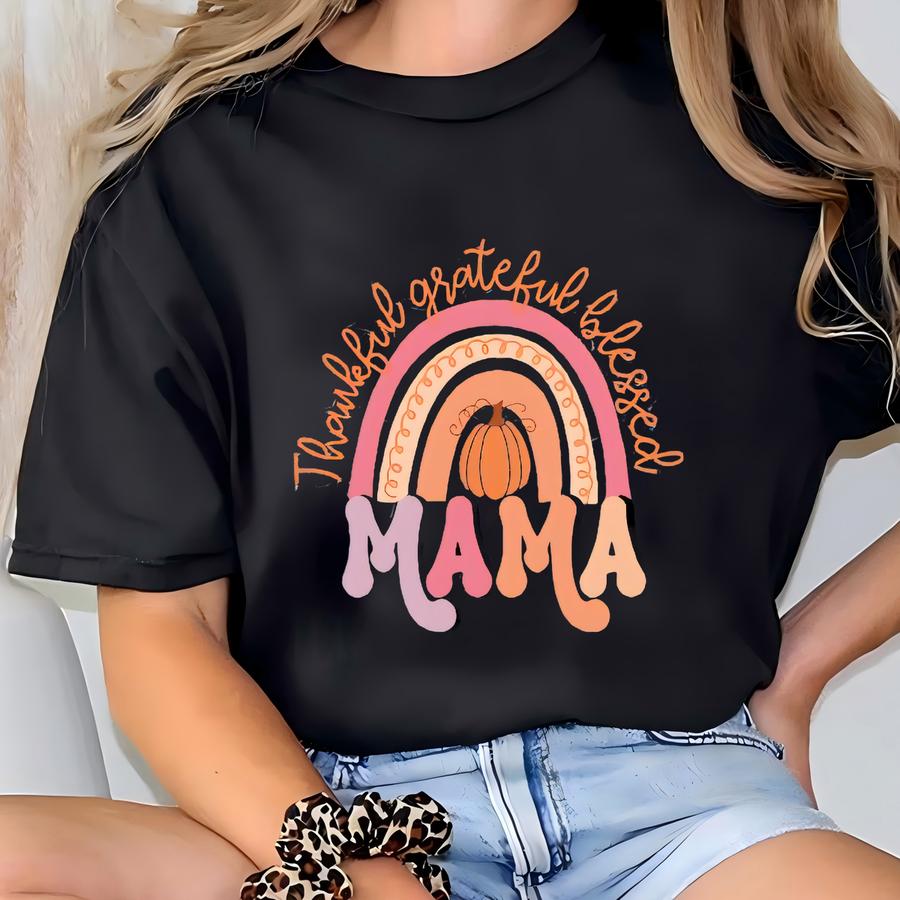 Women's Sweatshirt Fall Mama Cozy Crewneck T-shirt