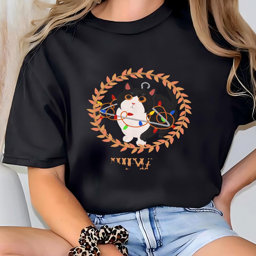 Cat Christmas Sweatshirt, Merry Catmas Sweater, Funny Christmas Sweater, Holiday Crewneck, Meow Christmas Hoodie, Cute Kitten Xmas Gift T-shirt