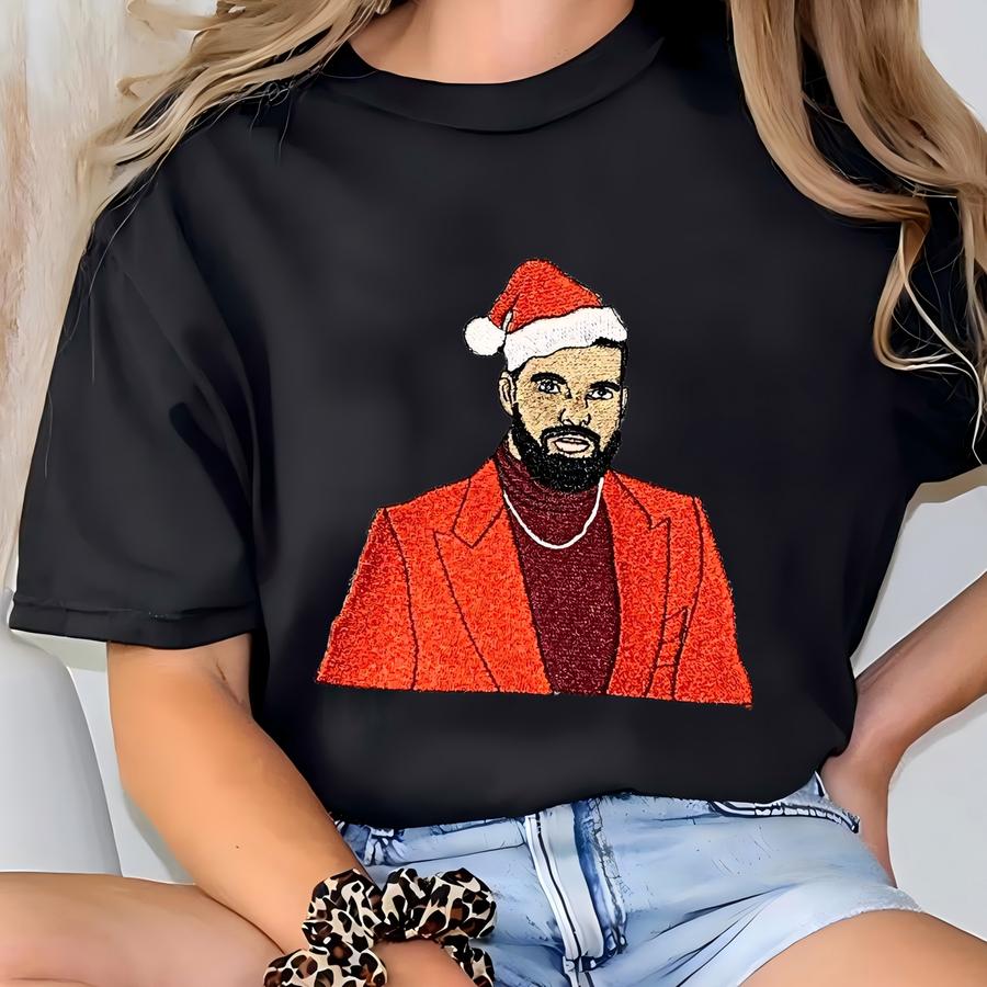 Aubrey Drake Graham, Drake Santa, Christmas Sweater, Cozy Christmas, Drake Sweater, Hiphop Sweater T-shirt