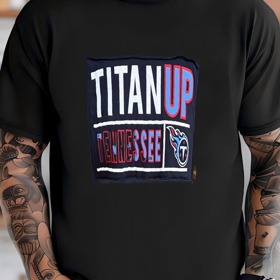 Women's Tennessee Titans Acid Wash Fringe Sweatshirt | Women's Titans Apparel | Custom Titans Football Gear T-shirt