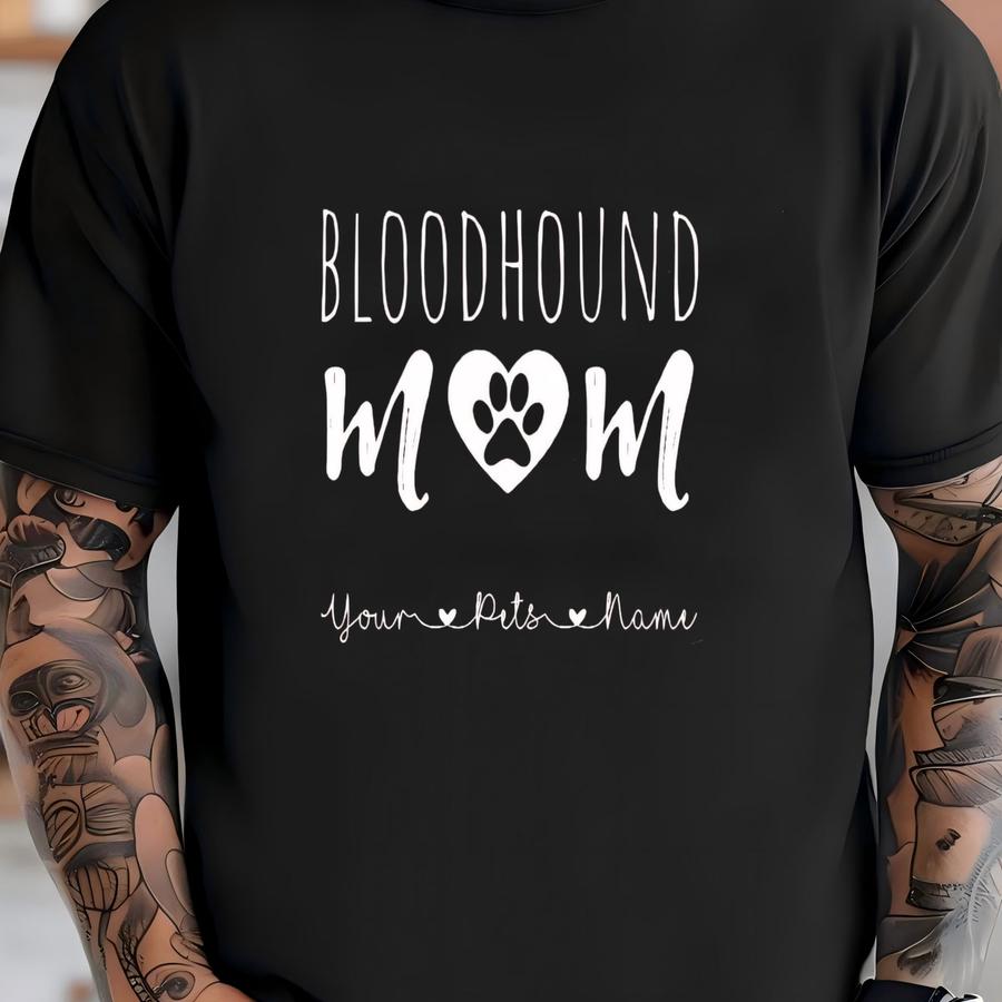 Bloodhound Shirt / Tank Top / Hoodie, Bloodhound Mom Custom Hoodie, Bloodhound Mama Personalized Tee, Bloodhound Gift For Her, Customized T-shirt