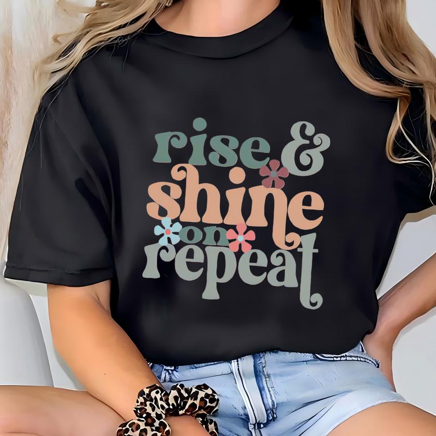 Retro Christian Hoodie: Rise And Shine, Tee T-shirt