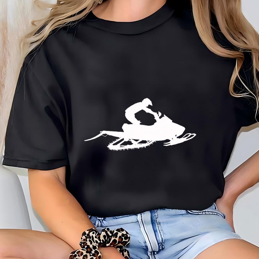 Snowmobile Long Sve Shirt: Winter Sports Sled Gift T-shirt