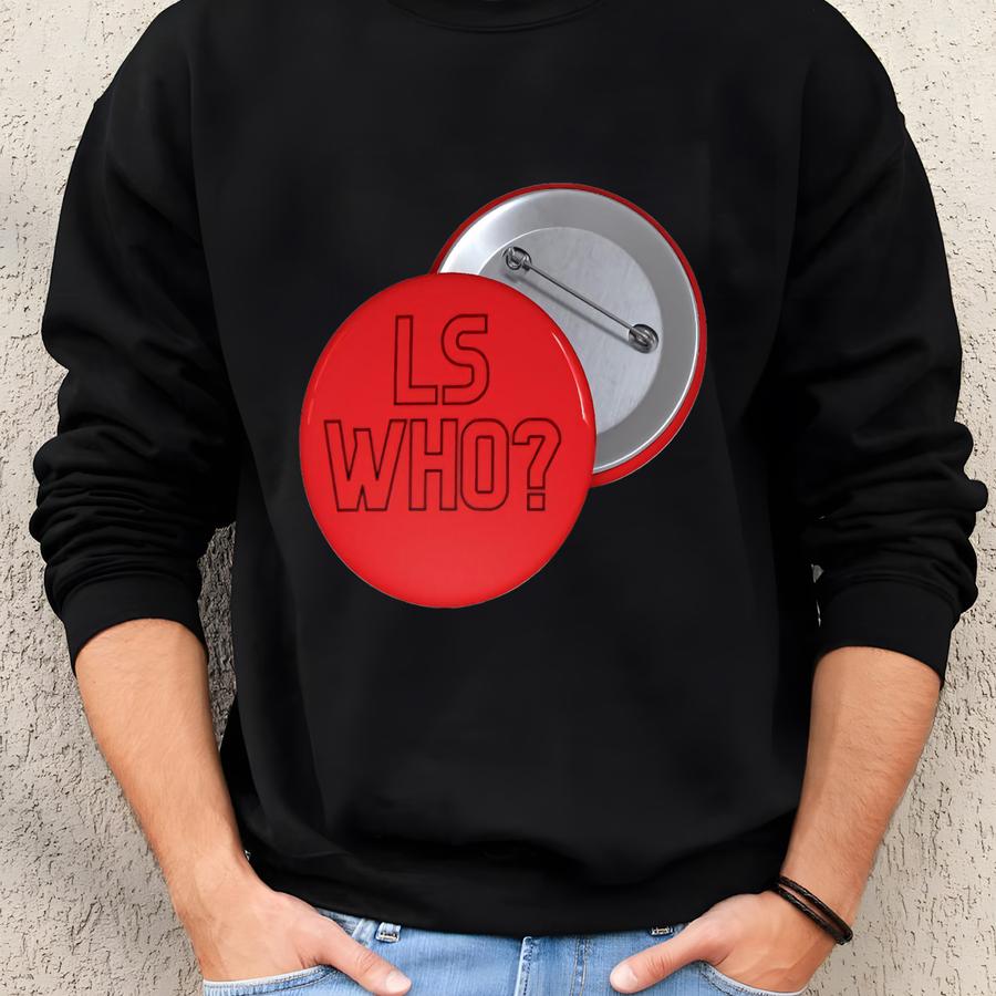 Who Game Day Button Sweatshirt
