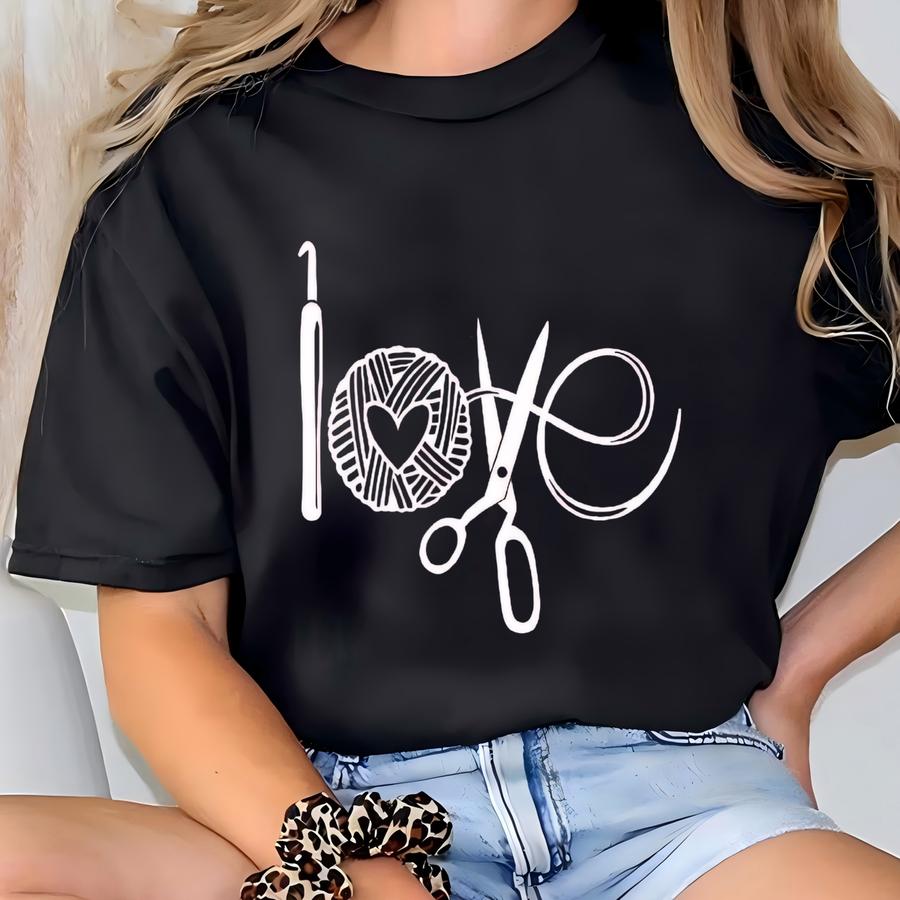 Crochet Love Shirt, Mom Life Shirt, Funny Crochet Hoodie, Knitting Lovers Shirt, Crochet Gift, Crochet Lover Shirt T-shirt