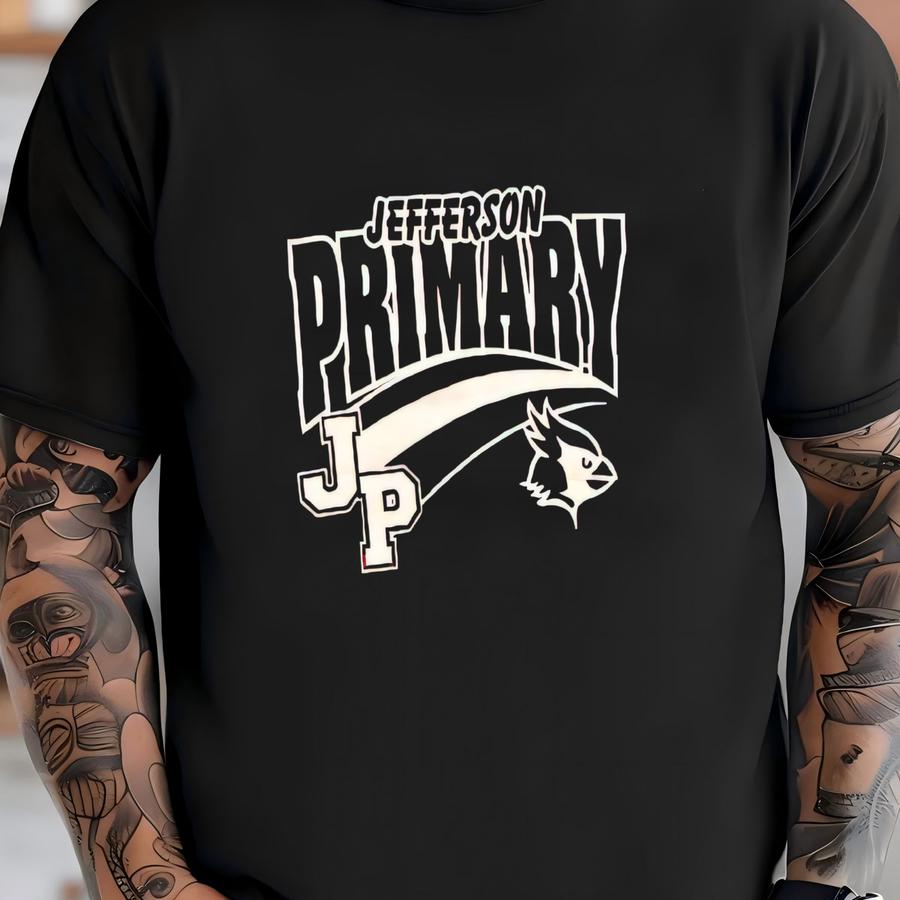 Vintage Jefferson Primary School Spellout Jerzees Tag Crewneck Sweatshirt Xl Size T-shirt