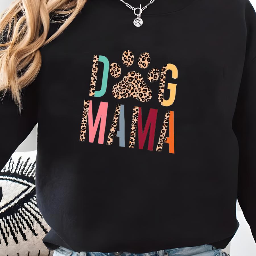 Retro Dog Mama Tee: Fur Mom Gift Sweatshirt
