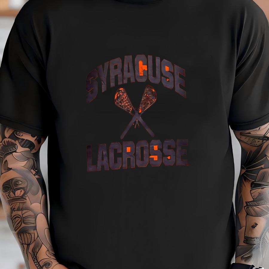 Vintage Sportswear Ncaa Syracuse Lacrosse Syracuse University Spellout Crewneck Sweatshirtgy Style S Size T-shirt