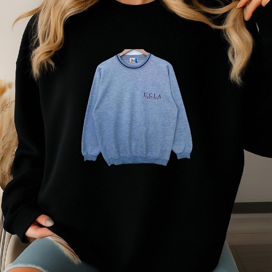 Vintage Ucla Bruins University Of California Sweatshirt Sweater Pullover Jumper Long Sve Medium Shirt Los Angeles College Grey Sweatshirt
