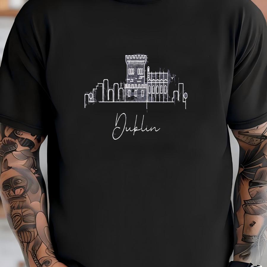 Dublin Sweatshirt, Dublin Pullover, City Skyline Sweater, Women Crewneck, Men Hoodie Shirt, Travel Souvenir Gift, Vacation Jumper, T-shirt