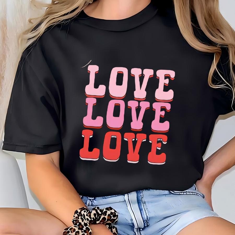 Women's Love Valentines Day Hoodie T-shirt
