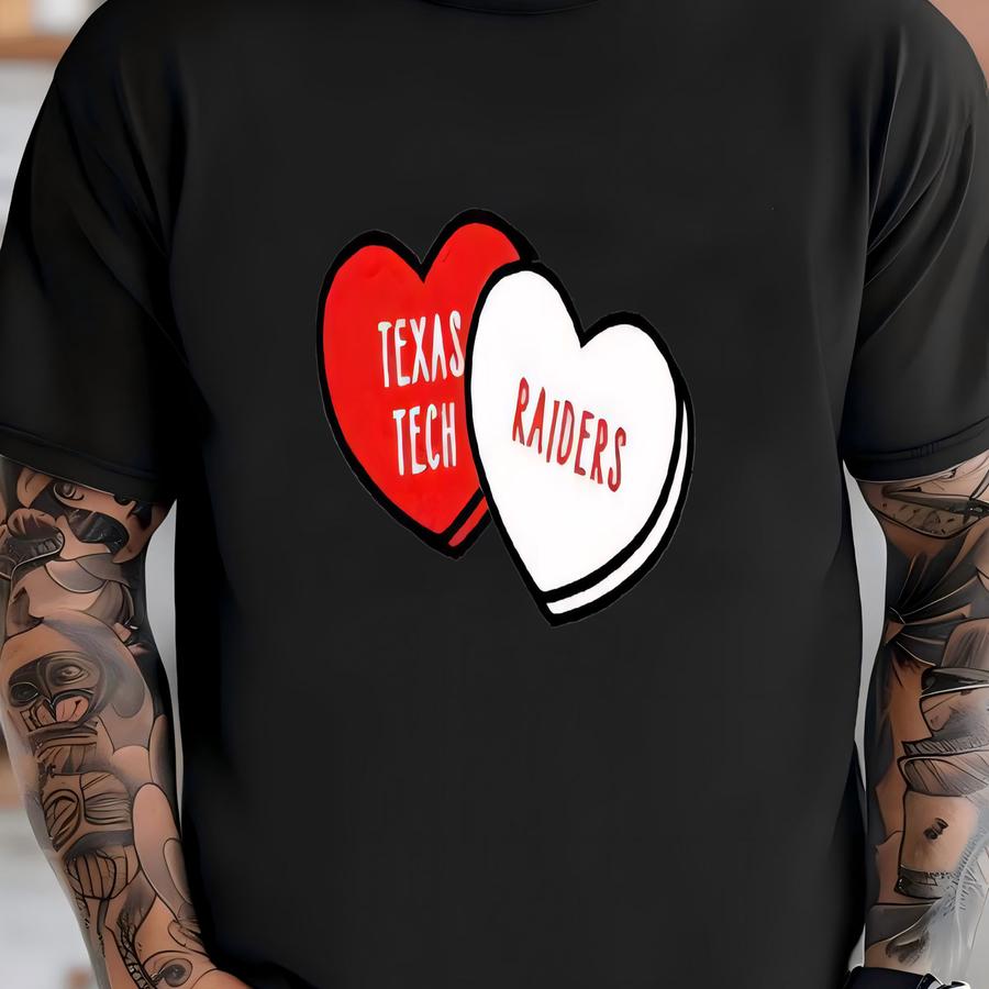 Conversation Hearts Texas Tech Sweatshirt T-shirt