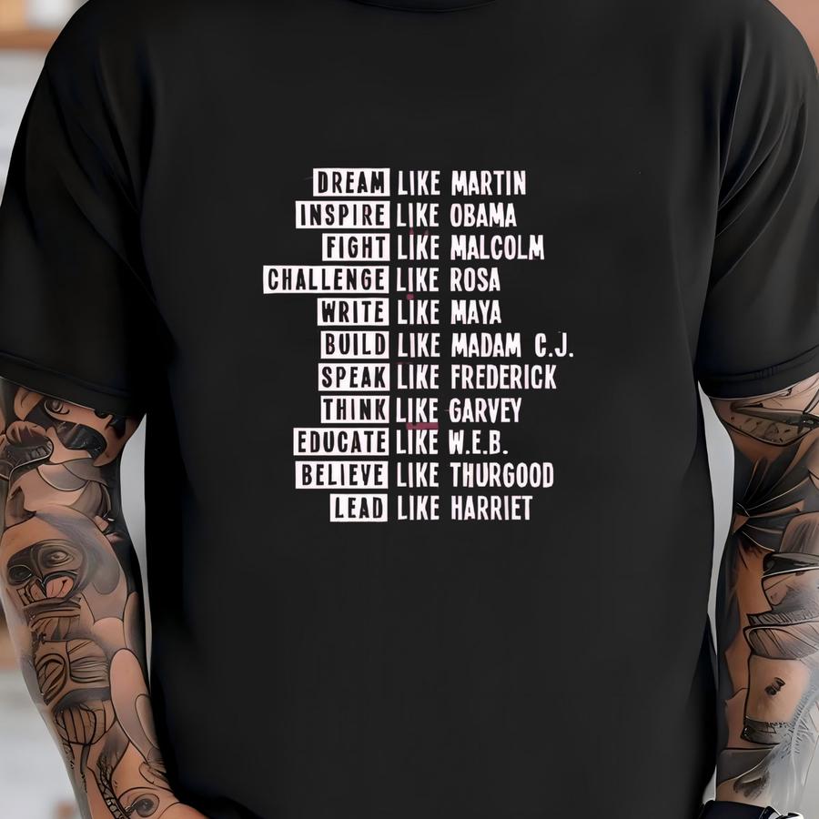 Dream Like Martin, Challenge Like Rosa Hoodie, Black Rights Shirt, Human Rights Activism, School Tee T-shirt