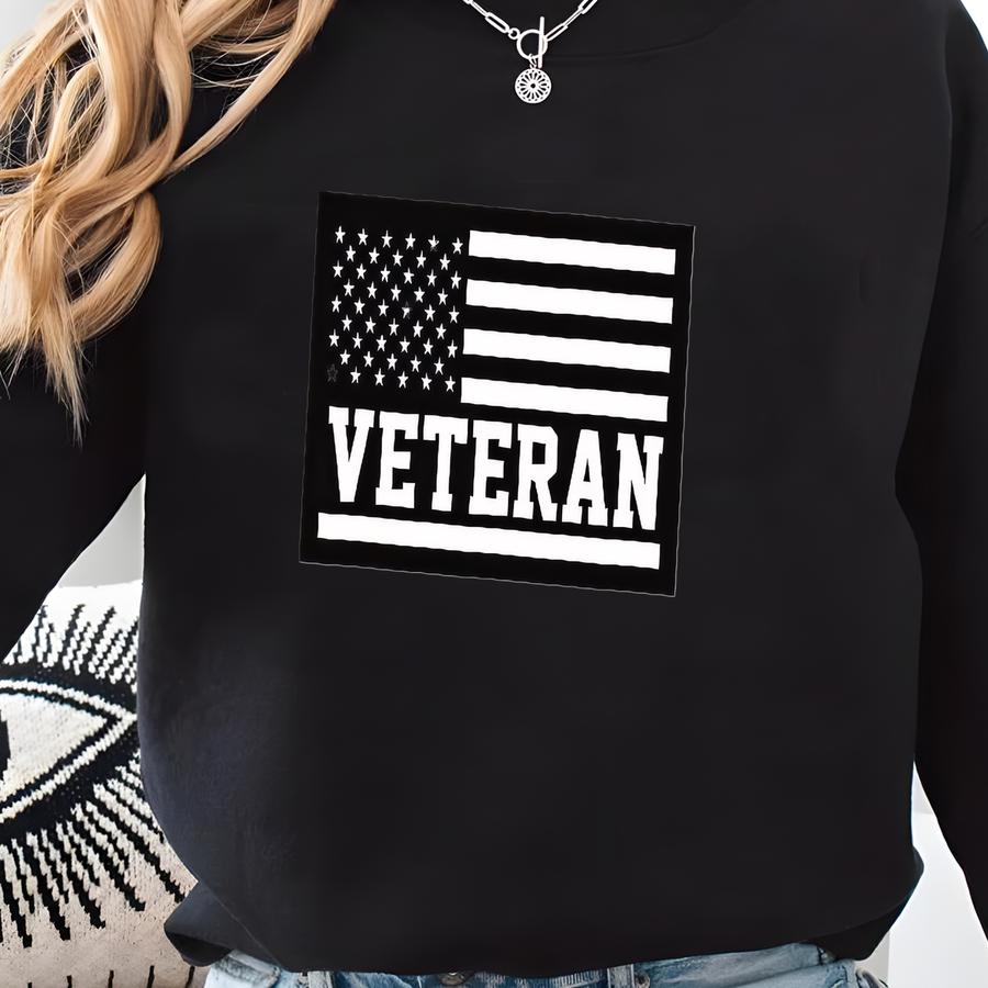 Veteran Flag Car Magnet, American Flag Magnet, Veteran , Veteran Vehicle Magnet - 6 Sweatshirt
