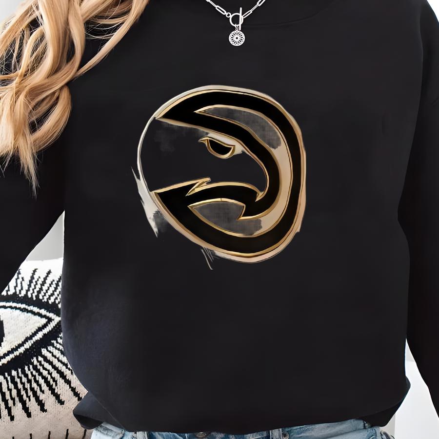 2016 Starter Black Label Atlanta Hawks 50th Anniversary Satin Snap Jacket .size M Sweatshirt