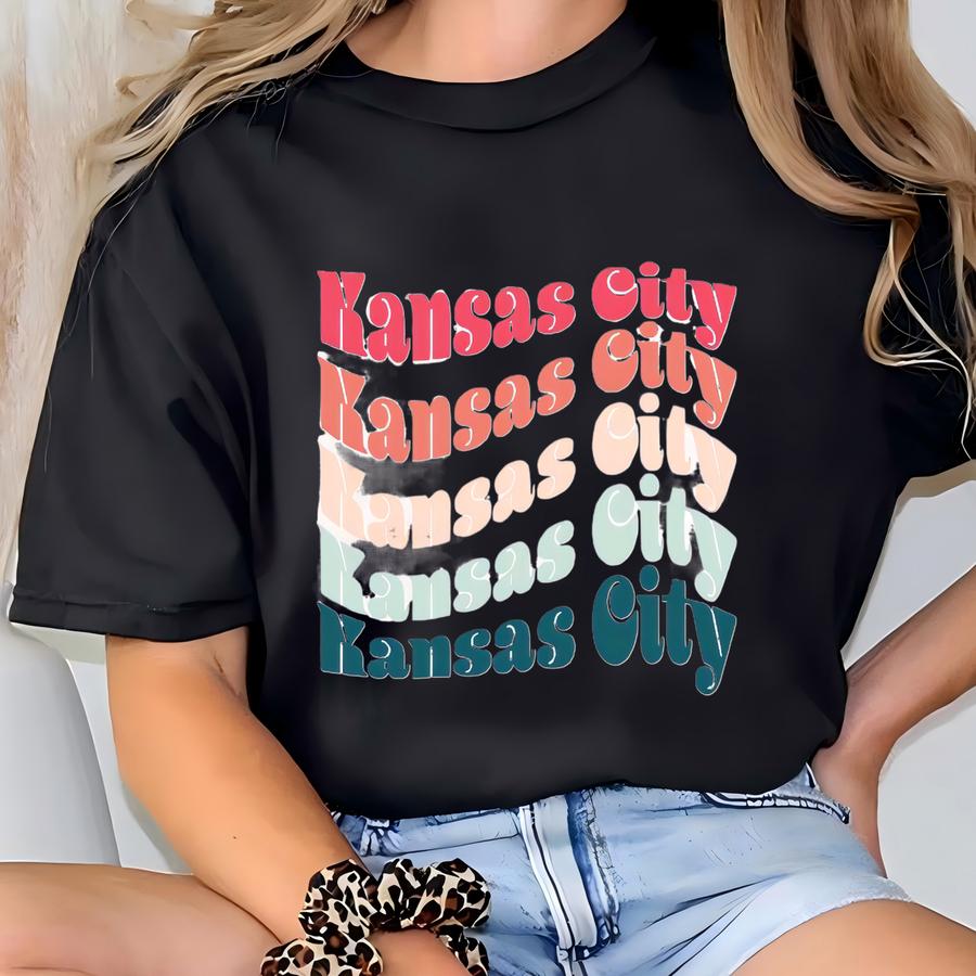 Kansas City Sweatshirt, Kansas City Shirts For Women, Kc Sweatshirt, Kansas City Sweater, Kc Shirt, Long Sve Kansas City Shirt, Kc Gifts T-shirt
