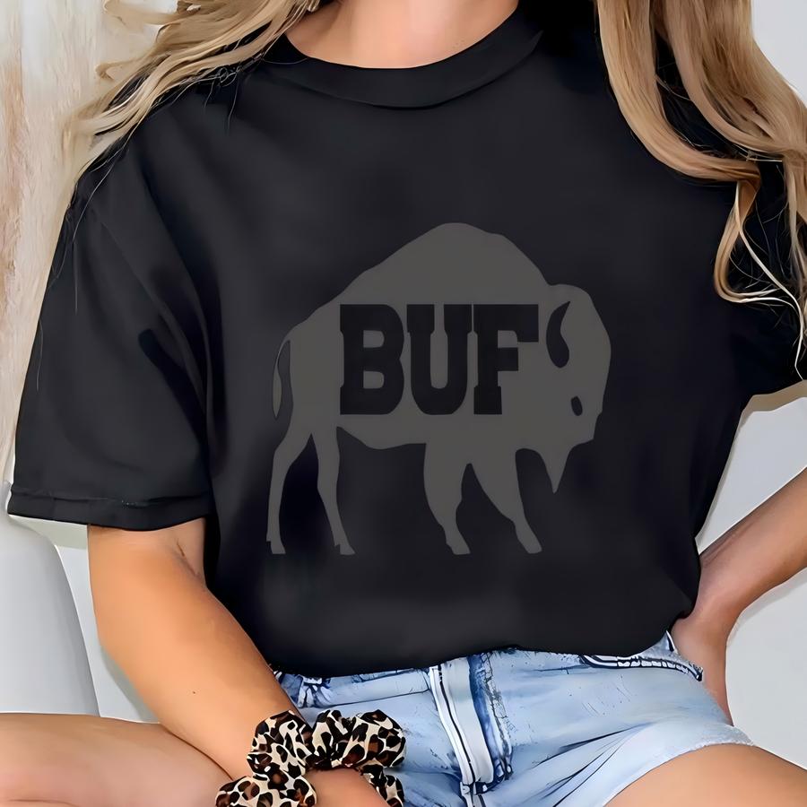 Black On Black Buffalo Sweatshirt, Buffalo Sweatshirt, Buffalo Football, Buffalo Football Sweatshirt, Sweatshirt T-shirt