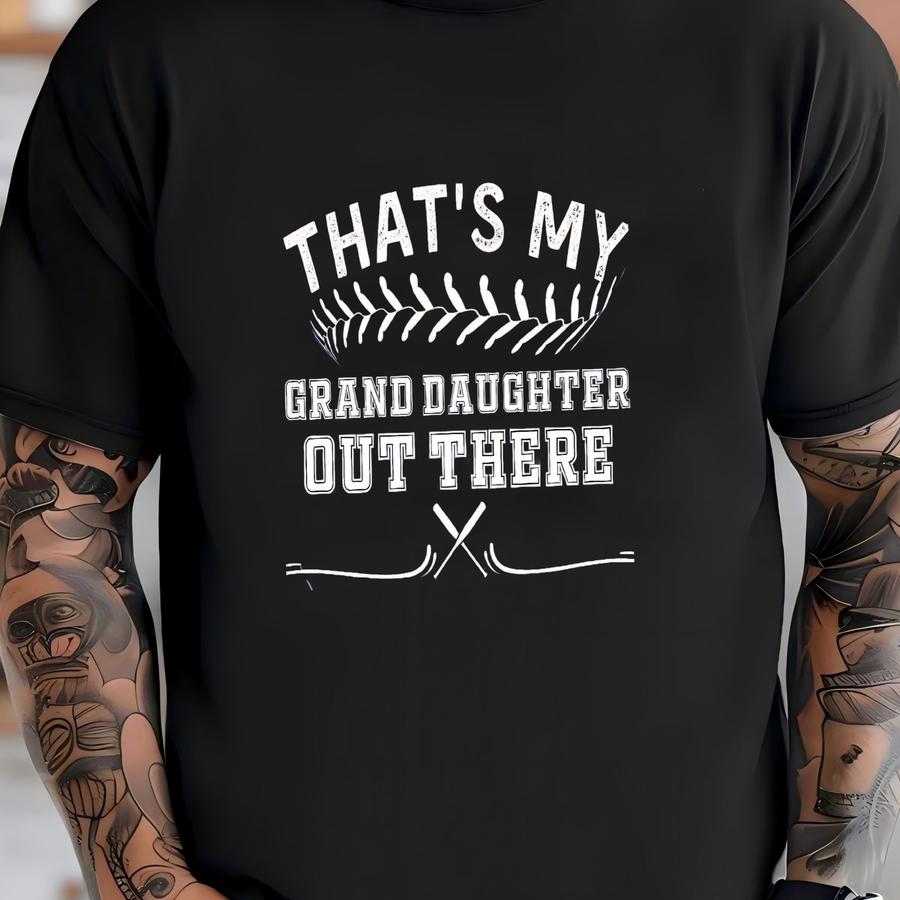 That's My Grand Daughter Shirt, Softball Hoodie, Baseball Shirts, Softball Season, Funny Softball , Softball Gifts, Softball Birthday T-shirt