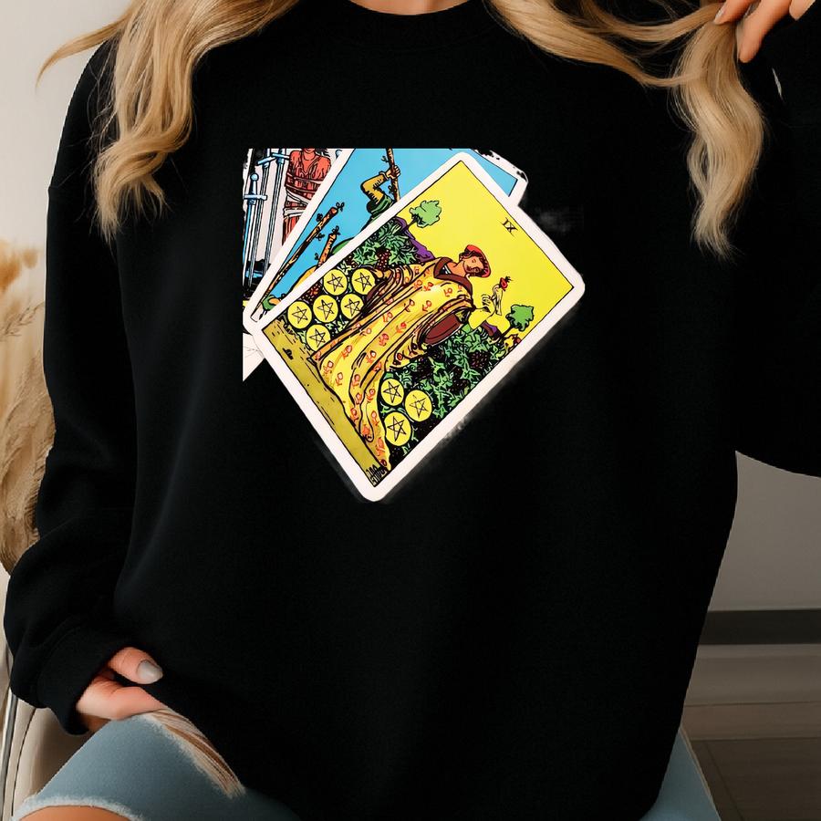 Mid Century Tarot Rider Deck - Complete - With Excellent, Clean Energy Sweatshirt