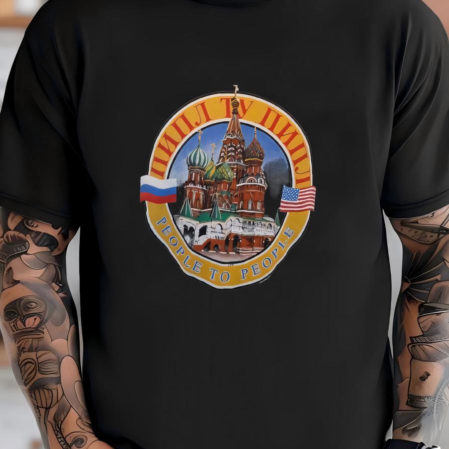 Vtg 1991 Gray Jerzees Buffalo People To People 50-50 Crew Sweatshirt Fits Sz L T-shirt