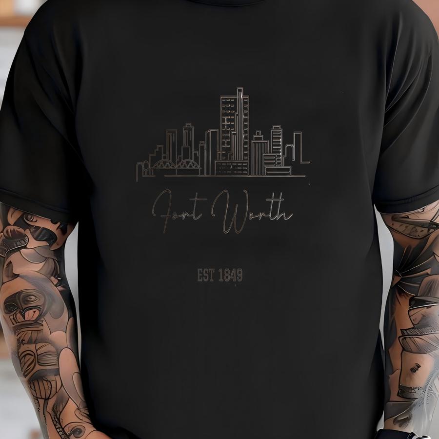 Fort Worth Sweatshirt, Fort Worth Pullover, City Skyline Sweater, Women Crewneck, Men Hoodie Shirt, Travel Souvenir Gift, Vacation Jumper T-shirt