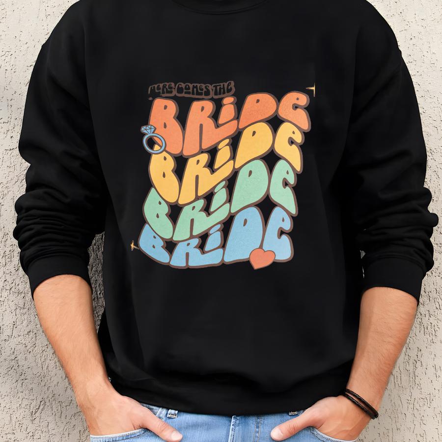 Retro Bride Engagement Gift, Future Mrs Sweatshirt, Bride Sweatshirt, Bride To Be Gift Sweatshirt