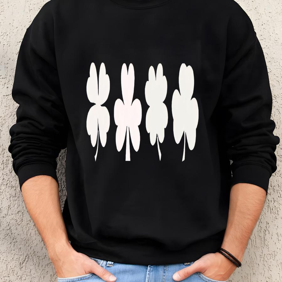 St Patricks Day Sweatshirt, Women's St Paddy's Day Outfit, Shamrock Sweatshirt, Lucky Sweater, St Pattys Day Sweater, Clover Sweatshirt Sweatshirt